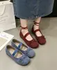 Sapatos Baixos de Bico Aberto com Laço Estilo Francês Semelhantes a Cashmere para Mulheres, Novos Sapatos Rasos Exquisitos e Modernos de Verão em Várias Cores e Estilos Versáteis