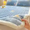 Novo Colchão de Algodão Veludo Leite Colchão Colchão Colchão Doméstico Mat de Tatami Colchão de Veludo Coral de Inverno Espesso Quente