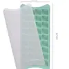 Molde para cubitos de hielo, refrigerador doméstico, caja de hielo, cubito de hielo de silicona, prensa de grado alimenticio, cubito de hielo, descongelación con un solo clic