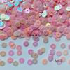 Polvo de color macarrón, serie 3/4/5/6 mm [TS13], cuentas de PVC para bordado francés, accesorios para vestidos de novia