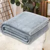 Manta de flanela lisa, manta de fleece coral quente para outono e inverno, manta de piquenique, manta para pernas de avião, direto do fabricante