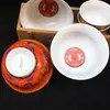 Cuenco de Cerámica de Xizang con Ocho Tesoros, Cuenco para Mesa de Restaurante, Cuenco Auspicioso de Ofrenda Estilo Xizang Ocho Estilos Étnicos, Taza de Té, Cuenco de Arroz con Té de Mantequilla