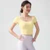 Nuevas Camisetas Deportivas de Manga Corta para Mujer, Ajustadas, Adelgazantes, de Secado Rápido para Ropa de Entrenamiento de Running, Ropa de Yoga y Fitness de Cuello Redondo, Camisetas Finas