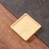 Posavasos de Bambú Hecho a Mano Flor Pequeña Hexagonal Antideslizante Antiarañazos Protector de Escritorio Posavasos para Taza de Té Taza de Café Posavasos de Bambú Universal