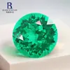 Esmeraldas Cultivadas Sueltas, Gemas Cultivadas Colombianas, Método Hidrotermal de Laboratorio, Accesorios de Joyería para Anillos