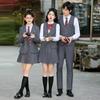 Roupa de Negócios Masculina e Feminina Outono e Inverno Manga Longa Colete de Terno terno Recepção Atendimento ao Cliente Barman Roupas de Trabalho JK