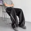 Pantalones Casuales Rayados Estilo Old Money para Hombre, Pantalones Anchos Holgados Vintage para Primavera y Otoño, Pantalones Casuales Rectos Versátiles para el Trabajo
