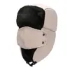 Chapéu Lei Feng Personalizado à Prova de Frio de Inverno Acolchoado com Forro de Lã para Homens e Mulheres Proteção de Orelha para Exterior Chapéu de Algodão Quente Chapéu com Máscara de Inverno