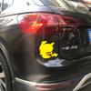 Pegatina para coche con diseño de dibujos animados 3D, para decoración de pared, con personalidad creativa