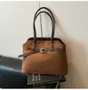Bolsa Retro Esmerilada de Gama Alta para Mujer 2025 Nuevo Bolso de Hombro/Axila Versátil para el Trabajo de Moda Bolso Tote Pequeño Súper Popular