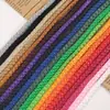 Corda de crochê decorativa, corda colorida, corda redonda de poliéster 5mm, corda para alça de presente, cadarço, multiuso, atacado e feito sob medida