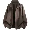 Chaqueta de Trabajo Nueva de Otoño 2026 con Cuello Alto para Hombre, Abrigo Casual Holgado y Elegante, Top Simple Versátil a la Moda, Tendencia