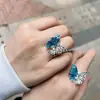 Anillo Abierto Ajustable de Mariposa Tridimensional Super Hada para Mujer, Estilo Trendy Ins, Anillo Minimalista de Dedo Índice Nicho de Lujo Ligero