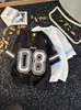 Playera de Manga Corta para Hombre Verano Moderno Holgada Manga Cinco Cuartos 2025 Nueva Celebridad de Internet Trendy Ins Top Estampado Sencillo