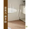 Vaso Anti-Queda de Acrílico para Hidroponia, Arranjo de Flores, Bambu da Sorte, Vaso Reto Transparente de Acrílico para Flores Frescas, Decoração para Sala de Estar, Pequeno