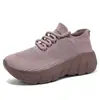 Zapatos tipo calcetín elástico de punto volador transfronterizos, zapatos de moda con suelas suaves, suelas gruesas, que aumentan la altura, malla transpirable, resistentes al olor, zapatos deportivos casuales para parejas