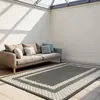Tapete de Plástico Tecido PP Portátil para Exterior Tapete de Acampamento Dobrável Portátil Jacquard Tapete de Praia Assento de Praia À Prova de Umidade