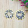 Monedas antiguas grandes de 4.3 cm de cobre real de los cinco emperadores dinero de cobre suelto umbral de presión para casa nueva cobre oro y jade salón