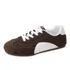 Nuevos zapatos de mujer de comercio exterior 2026: Zapatillas de entrenamiento alemanas retro de suela gruesa con correas de velcro, zapatillas blancas casuales versátiles, zapatillas de skate estilo coreano, venta al por mayor