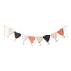 Nórdico puro algodón ganchillo a mano tejido bandera triangular decoración habitación infantil decoración del hogar bandera colorida fiesta banderín para colgar marea