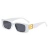 Nova palavra B- pequeno quadro quadrado moda ins óculos de sol personalizados cross-border retro estilo coreano Internet celebridade desgaste rua tiro óculos de sol