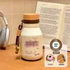 Nuevo vaso de leche portátil y lindo con aislamiento de acero inoxidable 316, temática de princesa estrella de mar rosa, para niñas