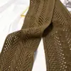 Bufanda Corta de Lana Hueca Estilo Coreano para Mujer Otoño e Invierno Bufanda de Lana Tejida Caliente de Moda Bufanda de Estudiante