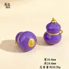 Nuevo Collar Chino de Esmalte Colorido Siete Hijos Calabaza para Mujer, Estilo Largo, Colgante Fu Lu, Exquisito, Versátil, Cadena de Suéter de Cuerda Trenzada