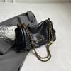 Bolsa de grande capacidade para mulheres outono all-matching 2023 nova corrente retrô ombro crossbody bag texturizado commuter tote bag