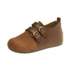Sapatos Birkenstock Originais de Couro Vintage com Sola Grossa e Salto Escondido para Mulheres Mocassins de Calçar Fácil com Fivela Dupla Novo Estilo Outono Sapatos Individuais