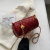 Bolsa Cilíndrica Acolchada de Pedido Extranjero para Mujer 2026 Nueva de Moda Elegante Versátil Bolso Cruzado con Cadena Bolso de Hombro de Moda