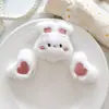 Novo chapéu de pelúcia fofo com orelhas de urso e coelho, sapatos, meias, acessórios de pelúcia, tiara, presilha, acessórios
