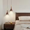 Luminária de cabeceira de rede vermelha de linha longa, lustre criativo de personalidade, lâmpada de quarto, estilo creme, quarto principal, designer, minimalista, lâmpadas de bar