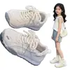 Tênis Casuais Respiráveis de Malha para Meninas 2026 Primavera/Verão Novo Fashionável Versátil Estilo 'Dad Shoes' para Crianças Maiores Tênis Esportivos