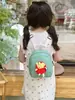 Nova Bolsa Infantil 2024 Meninos e Meninas Mochila Pequena Casual para Exterior Desenho Animado Hambúrguer Batatas Fritas Mochila de Pendurar
