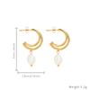 Brincos de Ouro Estilo Nicho Novo Loftily Joias de Aço Titânio Feminino DIY Luxo Acessível Brincos de Aço Inoxidável Joias