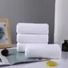 Venta al por mayor de fábrica Toalla Blanca Casa de Baños Baño Hotel Lino Toalla de Baño Blanca Engrosada Desechable Toalla Blanca