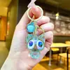 Chaveiro Pingente Gato Desenho Animado Fofo Preto Acrílico Criativo Gato de Olhos Grandes Ornamentação Caixa Surpresa Chaveiro Presente