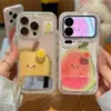 Capa de Celular 3D de Frutas Desenho Animado Goiaba Durian Compatível com iPhone 18 Pro Max Case Protetora Apple 17 16