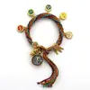 Pulsera Tejida a Mano de Hilo de Algodón de Tíbet Trenzada Wuye Manjushri Zorro Hada Thangka Pulsera de Reencarnación Pulsera Tejida a Mano Estilo Tíbet