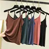 Camisola modal feminina sem mangas com decote em V primavera e verão roupa interna emagrecimento camisa de assentamento plus size roupa interna colete fino