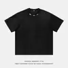 Camiseta de Manga Corta para Hombre Verano Texturizada Imitación Gamuza Etiqueta de Acero Personalizada/Customizada Diseño Cuello Camiseta de Pareja