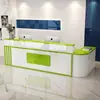 Balcão de recepção balcão de caixa canto de loja de roupas balcão de checkout salão de beleza balcão de bar balcão de atendimento mesa de balcão de atendimento simples e moderna