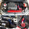 Kit de tubo de admisión de aluminio modificado para coche, conjunto de filtro de aire 76MM 3'' universal modificado, filtro de aire tipo hongo para invierno