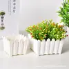Venta al por mayor de fábrica maceta de flores artificiales maceta con flores artificiales arreglo floral artístico maceta pequeña plantación verde valla suculenta maceta pequeña de bonsái