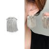 Nuevos Pendientes de Borla de Pájaro de Moda de Gama Alta Exagerados Distintivos Pendientes de Cadena Elegantes de Moda Chapados en Oro Real de 18K