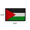 Patch de PVC Bordado Bandeira Palestina Emblema Gratuito Bandeira Palestina em estoque Fornecimento