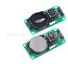 Módulo de relógio em tempo real DS1302 com bateria CR2032 placa verde do módulo de componente eletrônico quando a energia está desligada