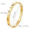 Conjunto de Pulseiras Coração de Diamante Dourado em Aço Inoxidável Estilo Coreano Simples para Mulheres com Elegante Elegante Banhado a Ouro 18K Estiloso e Versátil