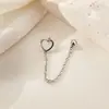 Pendientes de Clip Asimétricos en Forma de Corazón, Estilo Fresco y Refrescante para Otoño, Nuevo Diseño Simple de Moda, Pendientes de Corazón Personalizados para Mujer